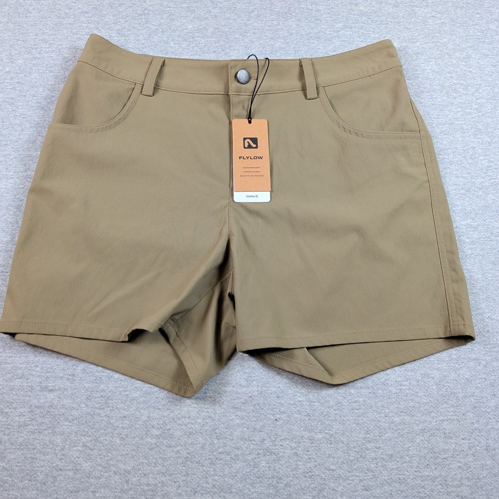 Flylow Life Short Twig Tan Hiking Outdoor Shorts Women 8 4357